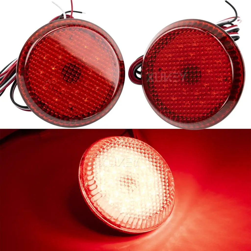 Reflector de parachoques trasero LED para coche, luces antiniebla traseras de freno rojas para Toyota Corolla e140 e150 2007-2010, Nissan Qashqai J10