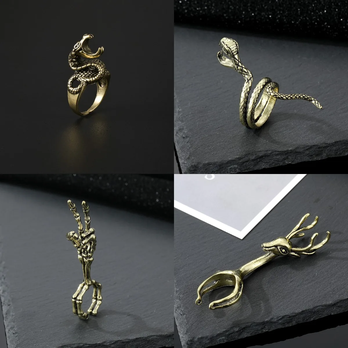 Латунное кольцо-держатель для сигарет в стиле ретро | Аксессуары