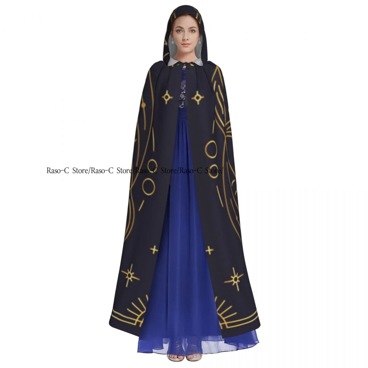 Накидка унисекс с капюшоном астрологический гороскоп со знаками Зодиака