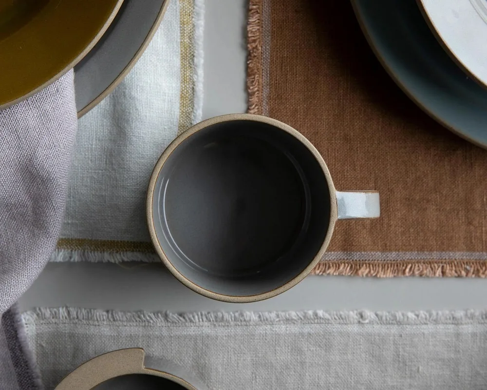 Большая салфетка из чистого 100% натурального льна/салфетка, Европейский Лен твердых цветов®, Можно стирать в стиральной машине, современный, простой, с лучшим качеством