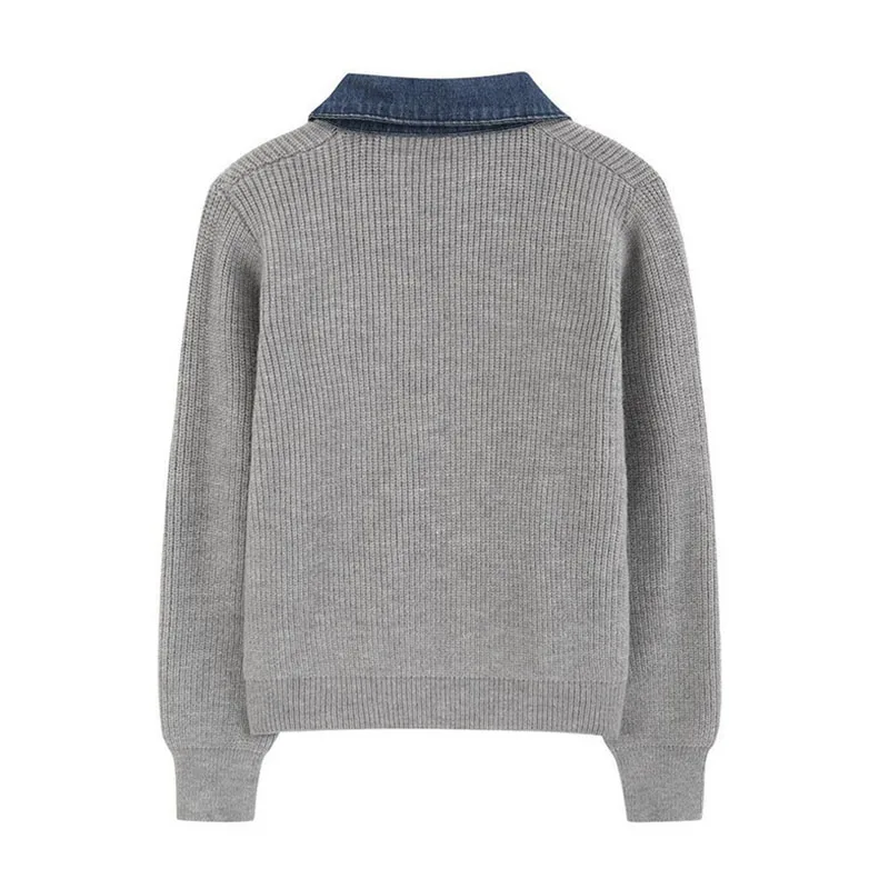 Маленький ароматный вязаный свитер кардиган женский весенне-осенний дизайн с