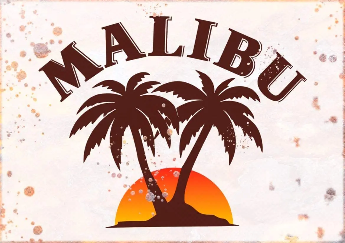 

Винтажный цветной плакат Malibu Rum, Забавный художественный декор, винтажные алюминиевые ретро металлические жестяные декоративные знаки