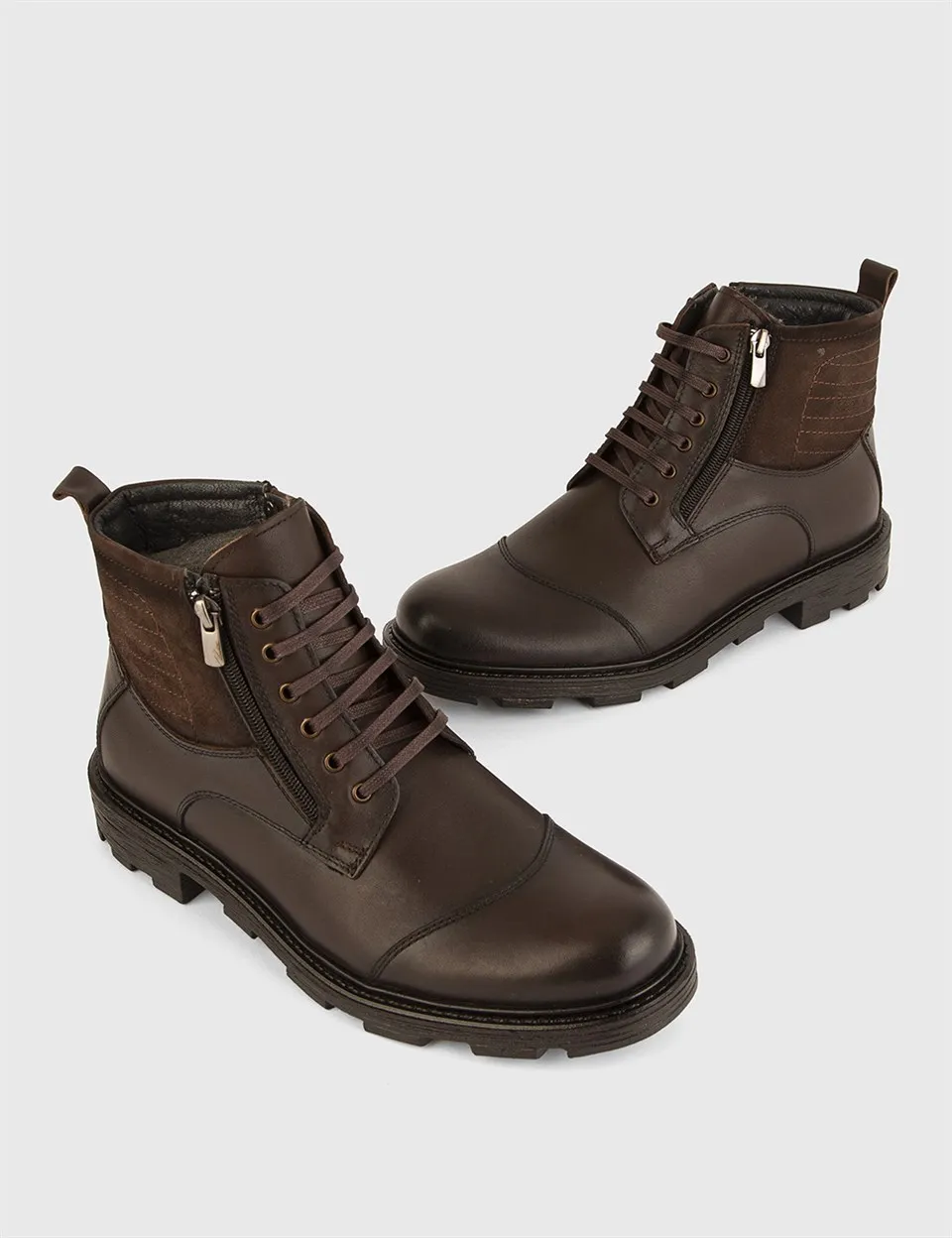 

ILVi-Genuine Leather Handmade Kristy Brown Leather Men's Boot Men Shoes 2021 Fall/Winter