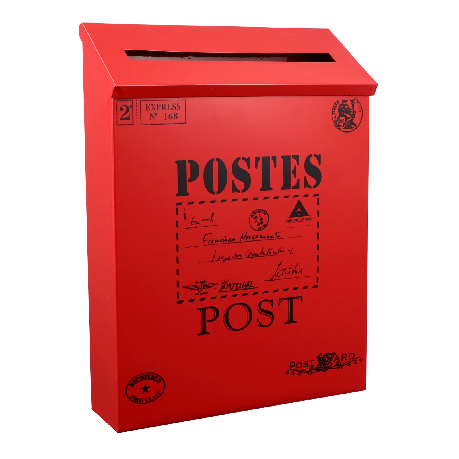 

Outdoor Pots Vintage Mailbox Nativity Decor Metal Mailbox Wall Mounted Planters Xmas Party Supplies Flowerpot Retro Tin Mailbox