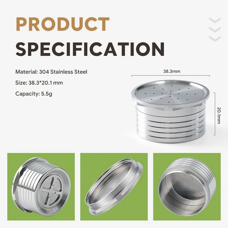 Для Essse Espresso Caffe - S.12 Система многоразовая кофейная капсула из нержавеющей стали