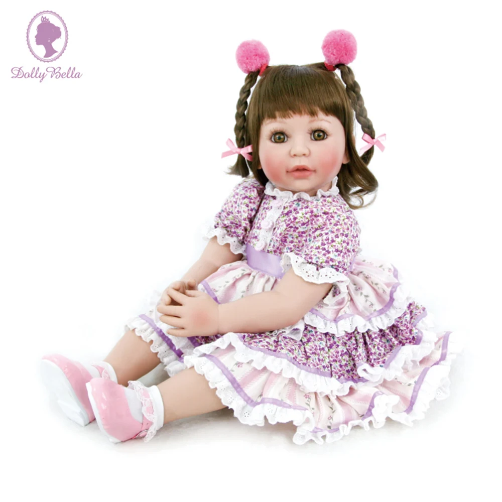 60Cm silicone reborn baby doll toys like real vinyl princess