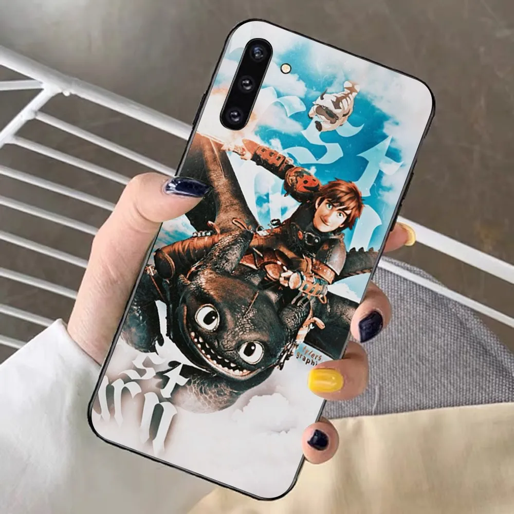 Lovely couple Toothless Fury Dragon Phone Case For Samsung Note 8 9 10 20 pro plus lite M 11 30 21 31 51 A 22 42 02 03