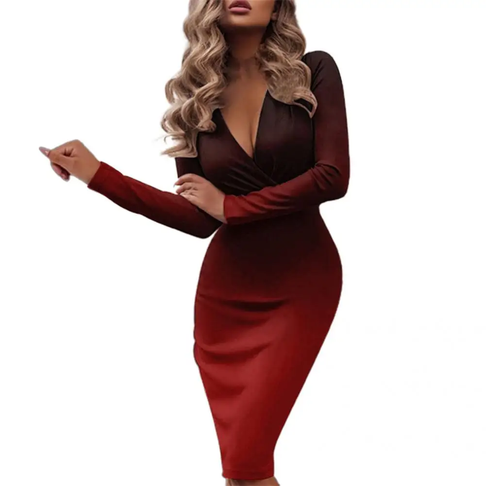 

Trendy Lady Sheath Dress Sexy Slim Spring Dress Comfortable Women Dress
