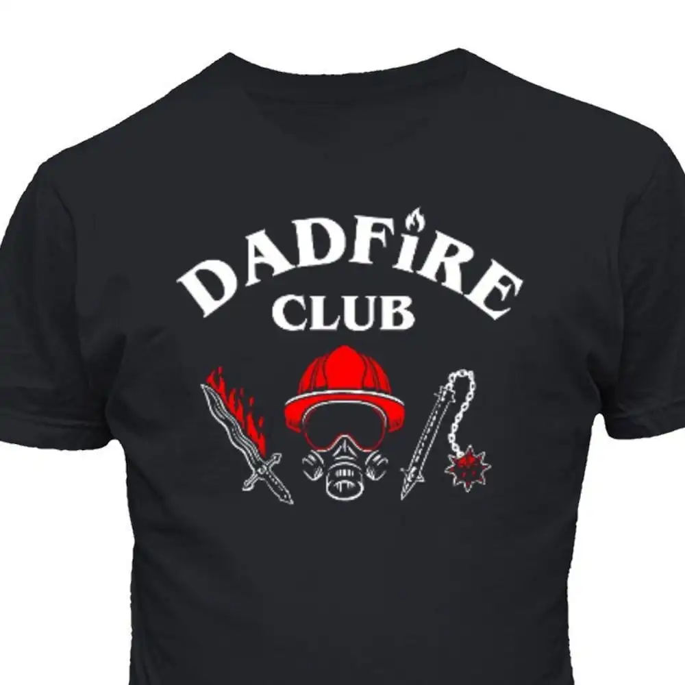 Клубная забавная футболка Dadfire папа огонь карикатура на День Матери