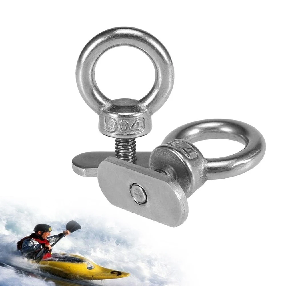 

2Pcs Threads Kayak Rail Track Screw Nuts Stainless Steel Boat Outdoor Fastener for Track Nut Retrofit Fasteners