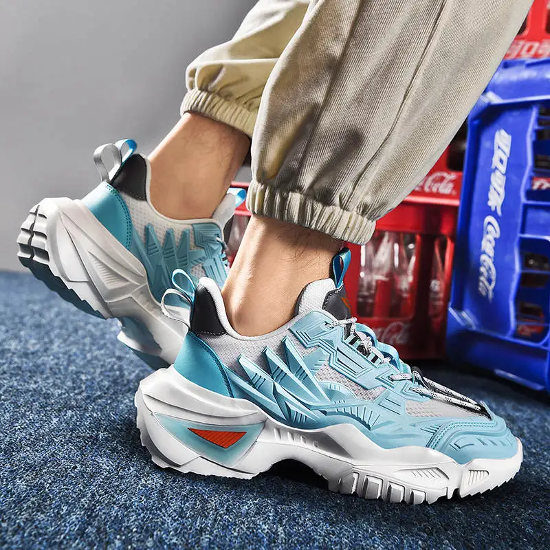 

Zaoatillas Мужская спортивная обувь с массивной подошвой, мужские кроссовки для бега, Красная мужская белая спортивная обувь, точечные Роскошны...