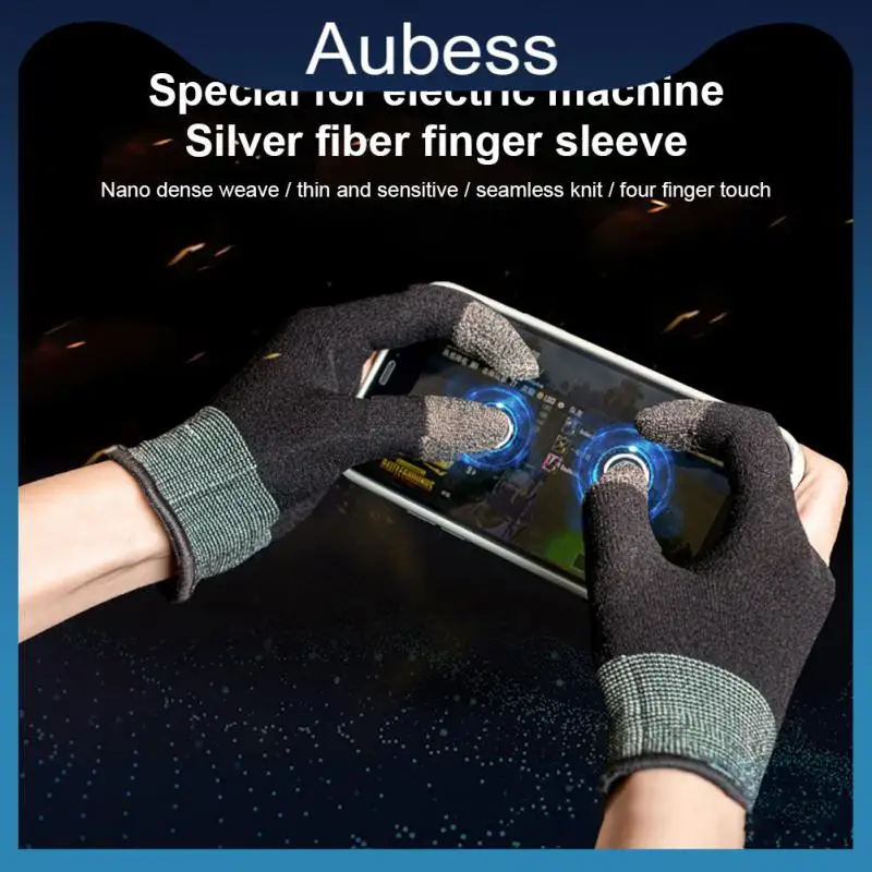 

Gaming Finger Anti Slip Cell Phones Game Controller For Pubg Touch Screen Fingertips Gloves Cover Sensitive Touch Screen 1pair