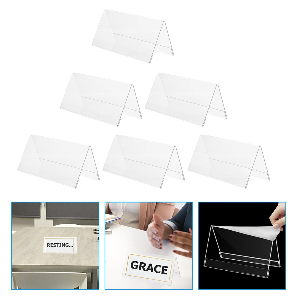 

Conference Board Acrylic Sign Stand Blank Desk Name Plate Signs Table Number Stands Invitations Blanks Wedding