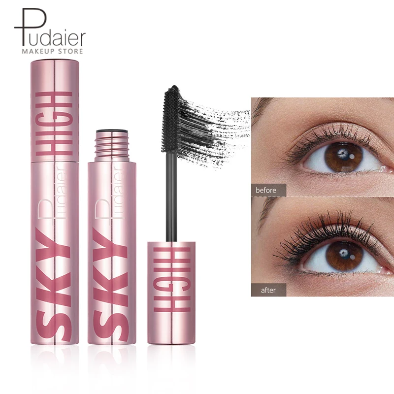 

Pudaier 4D Sky Mascara Volume Waterproof Lash Extensions Makeup Silk Graft Growth Fluid Professional Rimel for Eye Cosmetic