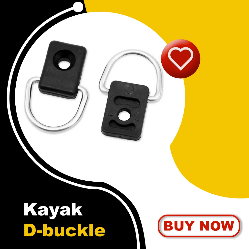 

10 Pieces Kayak Ring Buckle Tie Down Loop Water Sports for Boat Canoe