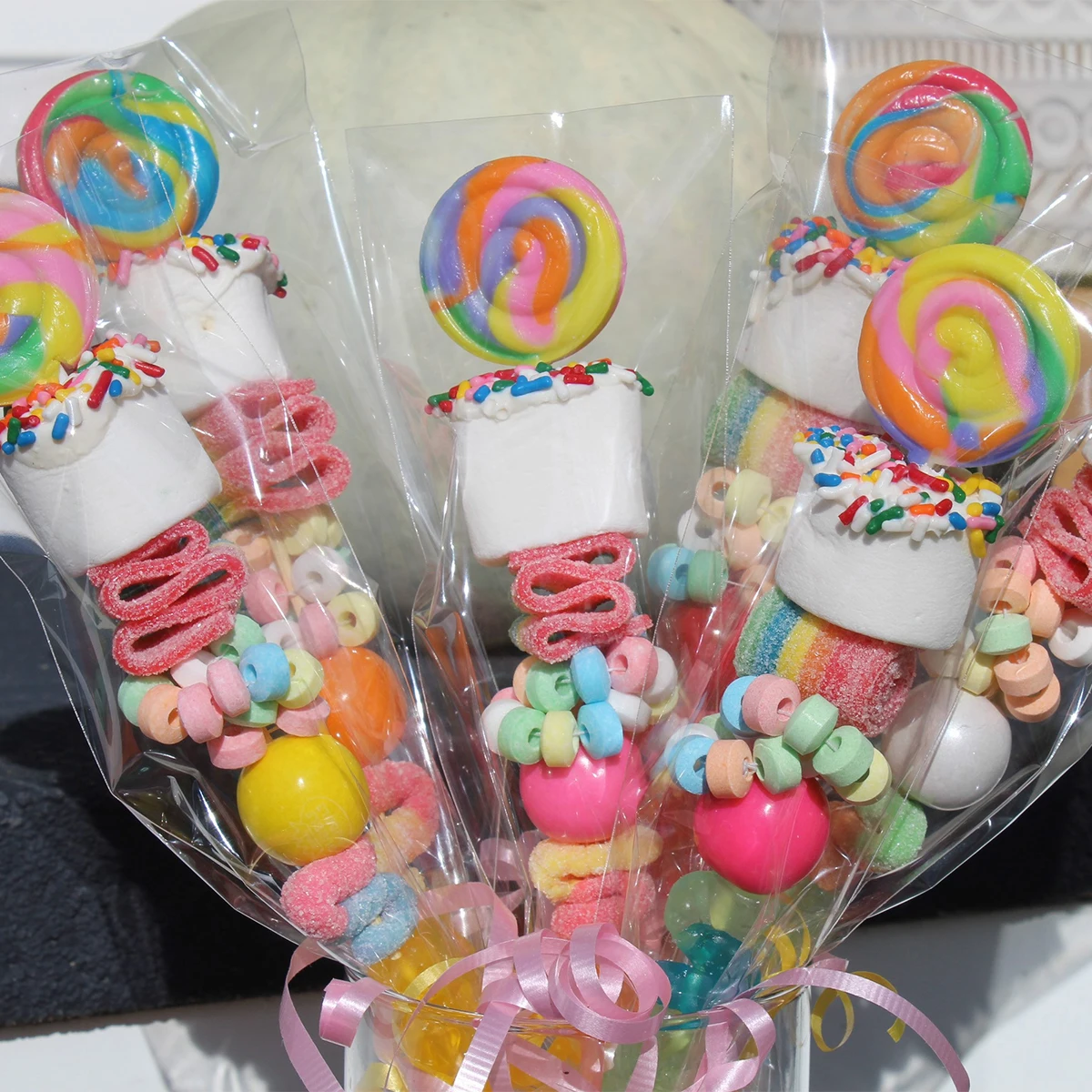 50 шт. прозрачные квадратные пакеты для конфет