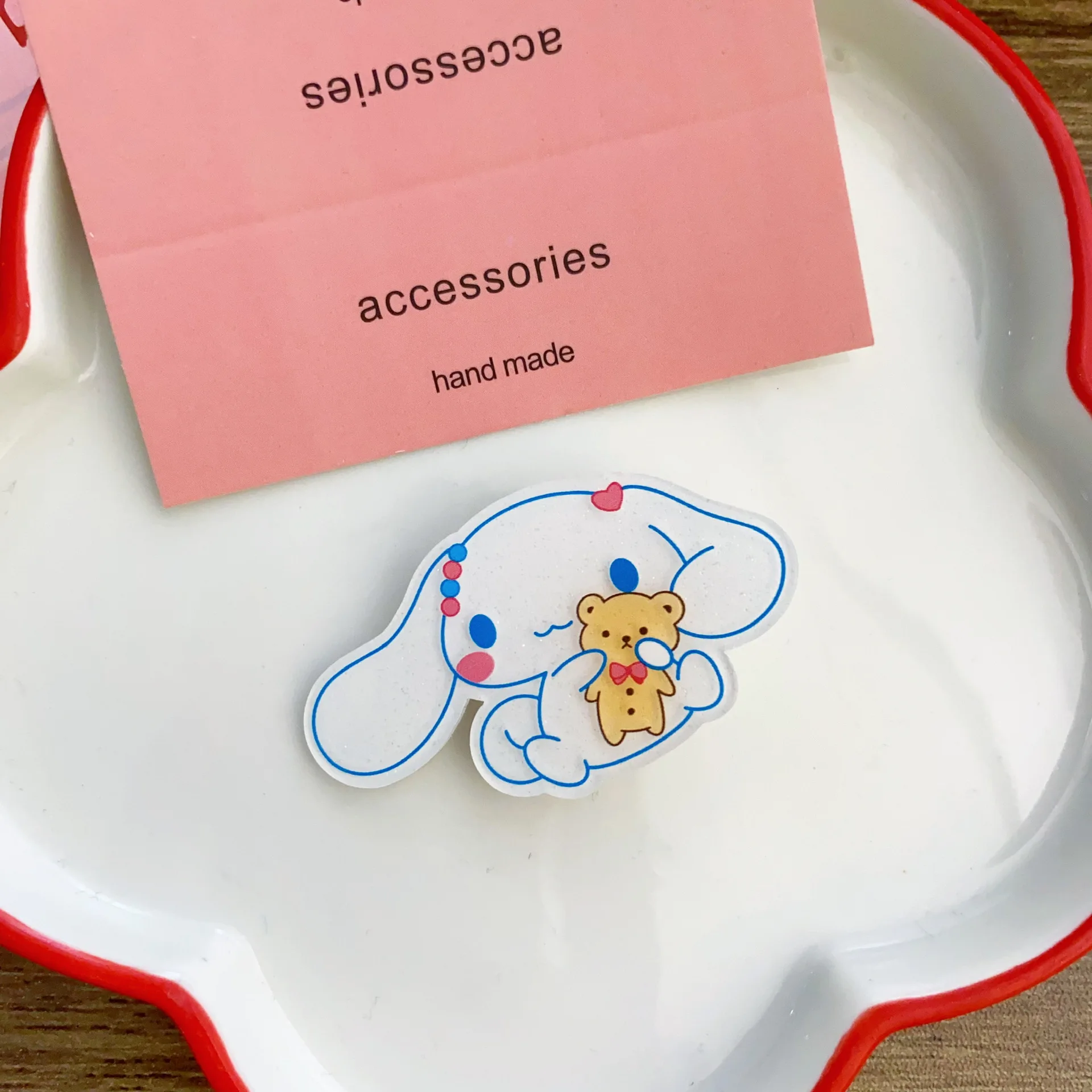 Набор Заколок Для Волос В Стиле Аниме Sanrio Из 2 Креативных Аксессуаров С