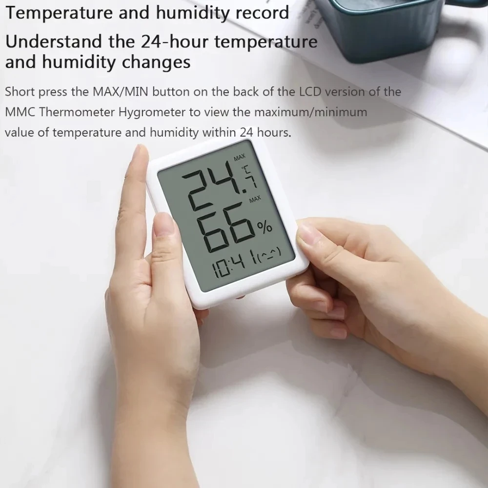 Xiaomi Youpin miaomiaoce Thermometer E-ink Screen LCD Large Digital display Thermometer Hygrometer Temperature Humidity Sensor images - 6