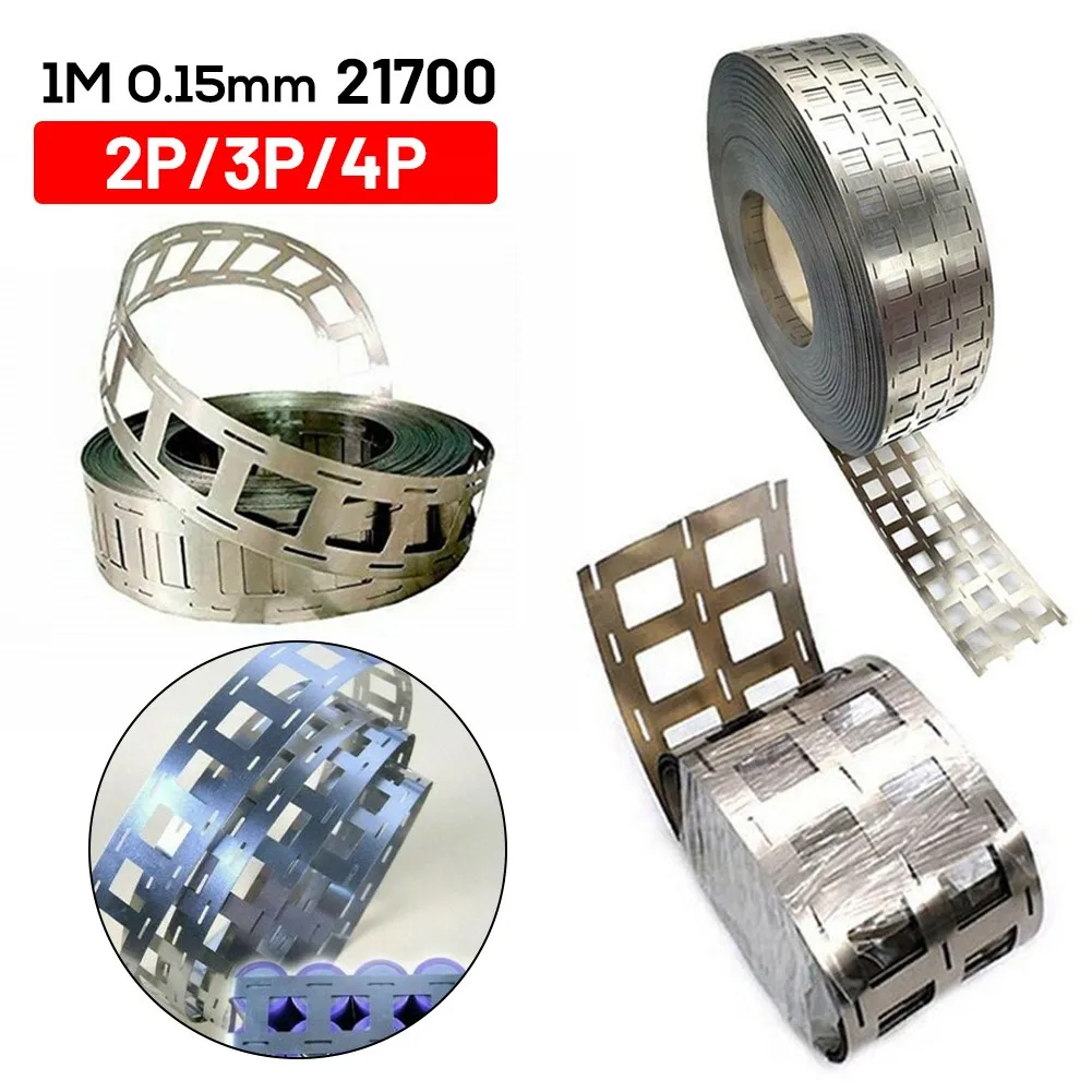 

1M 2P/3P/4P 21700 High Purity Nickel Strip 0.15mm Battery Nickel Tape For Battery Spot Welding Machine Welder Equipment