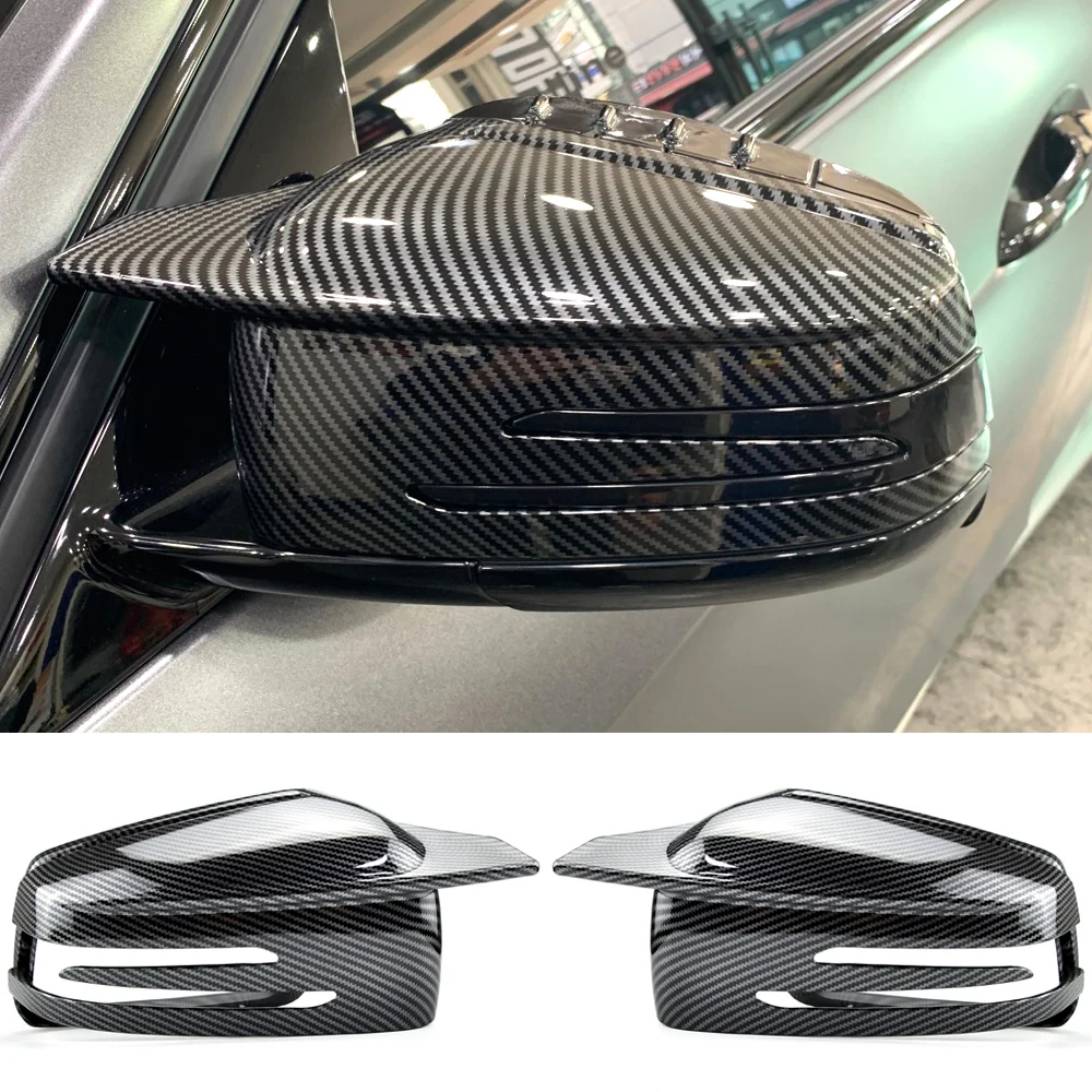 

2 шт., крышка зеркала заднего вида для Mercedes Benz A W176 B W246 C W204 E W212 Cla W117 Gla X156 Glk X204 Cls Cl W218