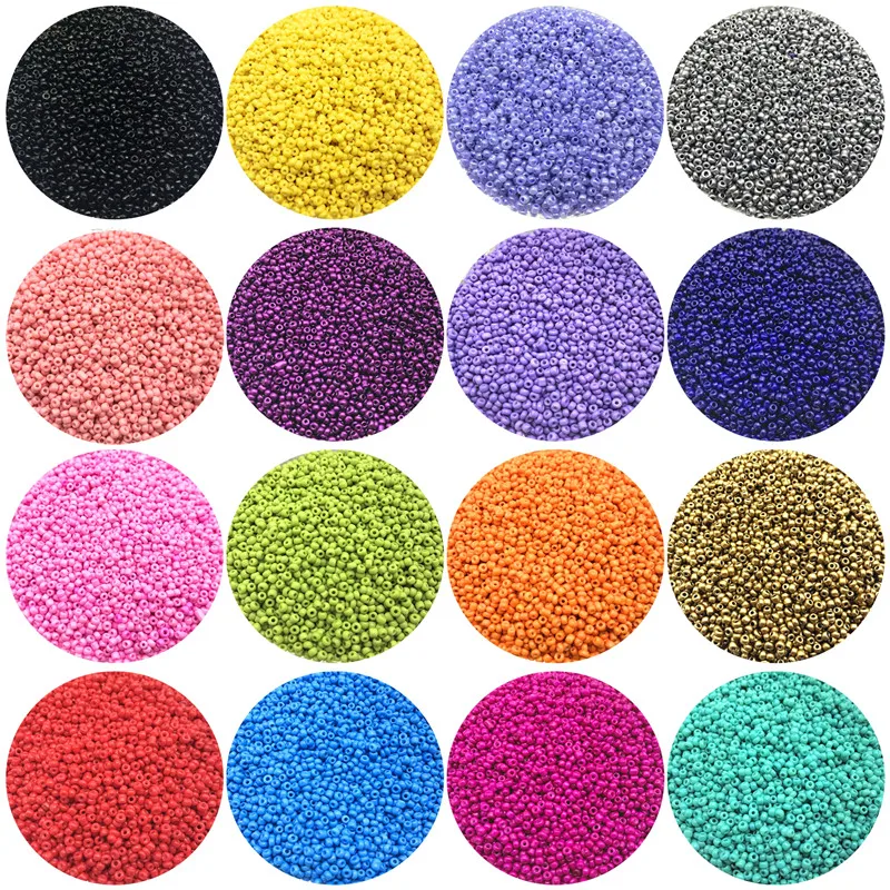 

1000pcs/Lot 2mm Charm Czech Glass Seed Beads DIY Bracelet Necklace Beads For Jewelry Making Accessories