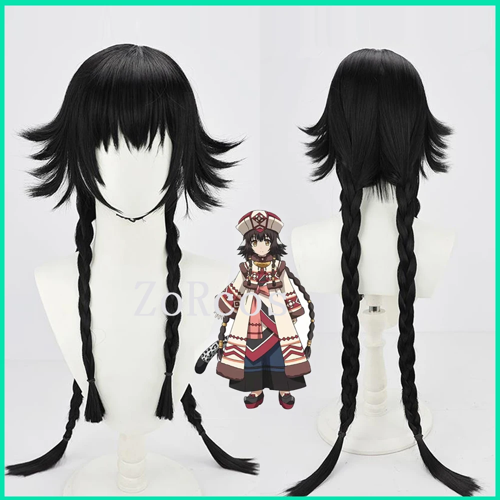 

Anime Utawarerumono: Mask of Truth Anju Princess Cosplay Wig Costume Props Synthetic Hair Wig for Halloween Party Role Play