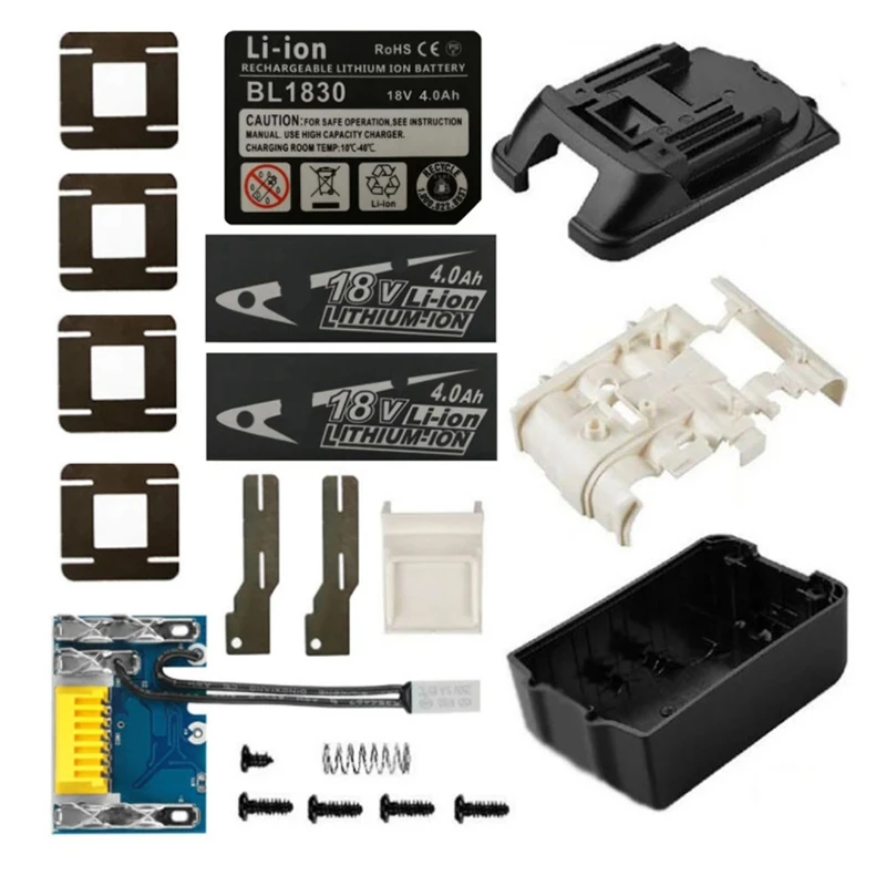 

Литий-ионный аккумулятор BL1830, пластиковый чехол, печатная плата для зарядки, защитная печатная плата для MAKITA 18V BL1850 BL1860 Box