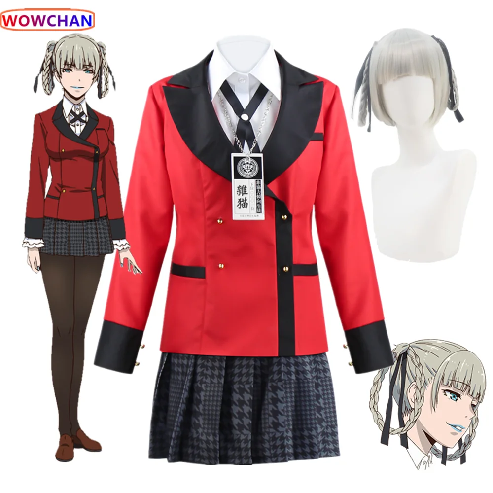 

Аниме Kakegurui Momobami Kirari Косплей Костюм компульсив одежда для геймпада