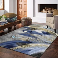 light luxury feather decor carpet entry door mat carpets for living room bedside blanket rugs for bedroom non slip absorbent rug