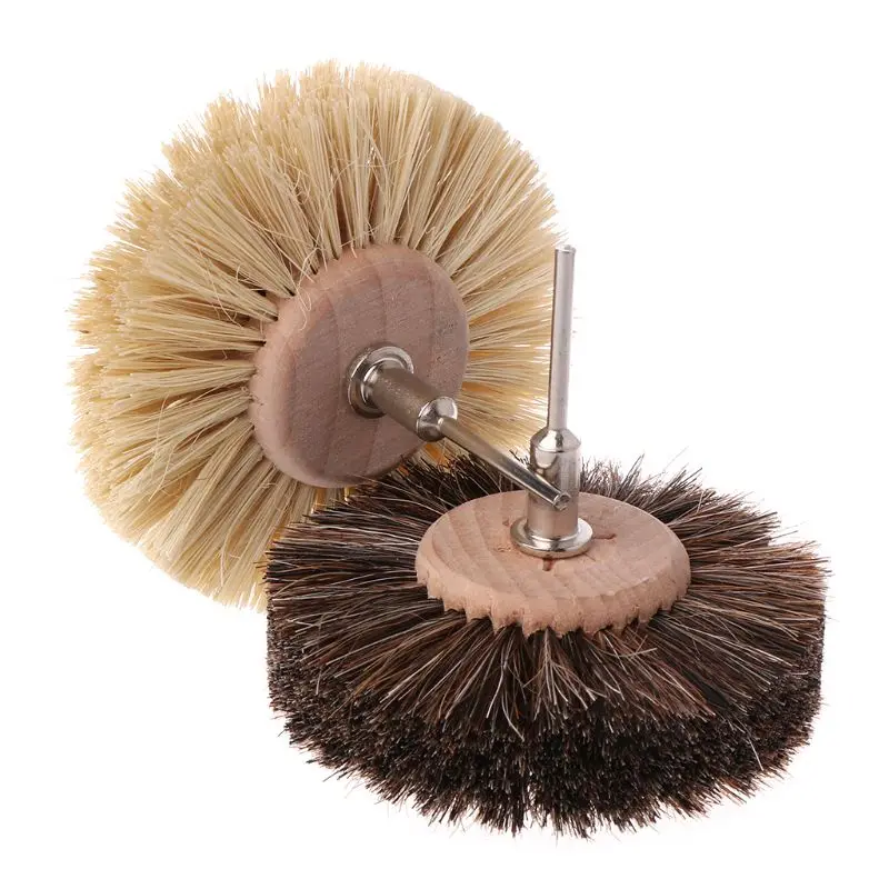 

1pcs Abrasive Sisal Filament and Horse Hair Brush Polishing Grinding Buffing Wheel Woodworking For Furniture Rotary Drill Tools