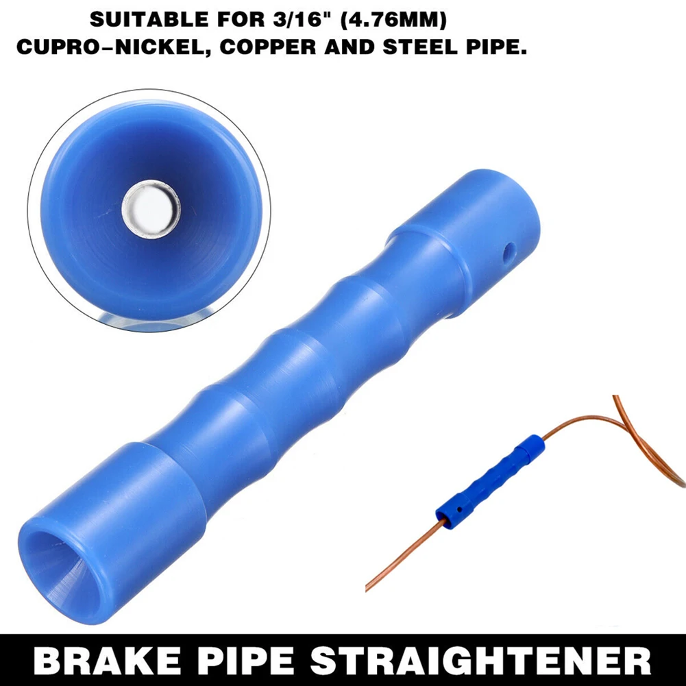 

1pcs Brake Pipe Straightening Tool Car Brake Pipe Straightener Brake Tube 3/16in Copper Steel Cupro-Nickel Blue Car Repair Tools