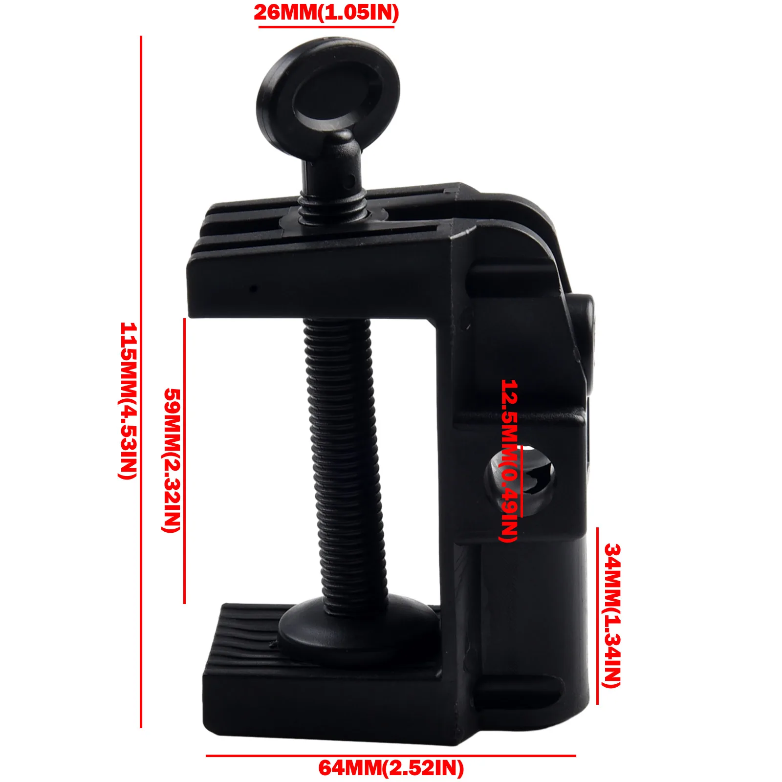 Кронштейн-зажим для микрофона настольная лампа кронштейн с диаметром отверстия