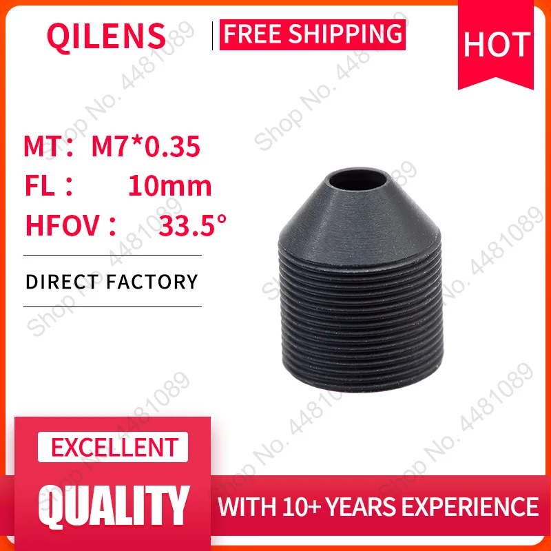 

QILENS CCTV объектив M7 10 мм для безопасности 720P 1080P HD мини-камера Pin отверстие объектива