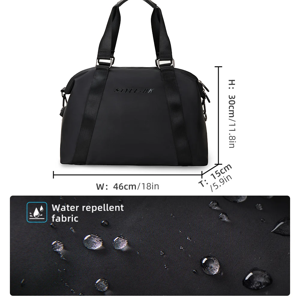 HEROIC KNIGHT Men Casual Travel Tote Bags Waterproof Shoulder Sport Handbag Large Capacity Portable Crossbody Duffle Bag For Men