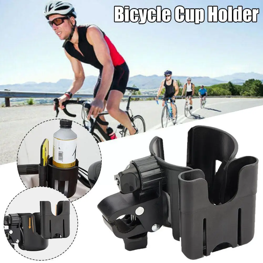 

Black Drink Cup Holder Bottle Stand For Wheelchair Walker Rollator Bike Stroller Lightweight Bicycle Bike Drink Bottle Rack N3R8