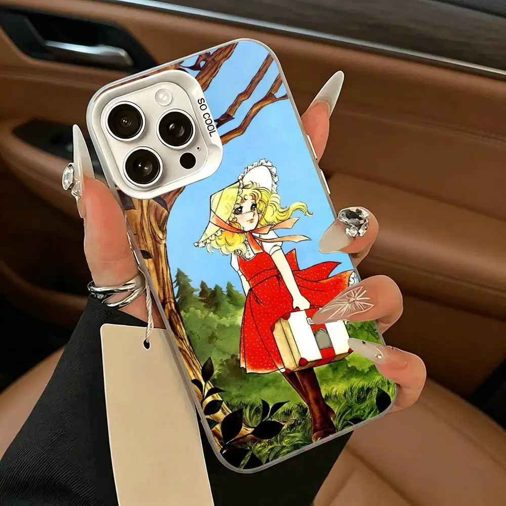 Чехол для телефона M-Manga C-candys candy-cc для iPhone 17 Air 16 15 14 13 12 11 Pro Max, белый, серебристый, жесткий чехол (art.: 3920daa3ff1b1) - 3920daa3ff1b1