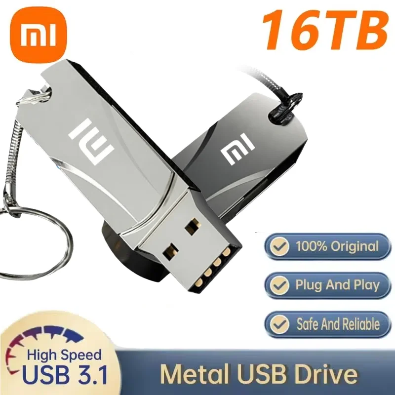Водонепроницаемый USB-накопитель Xiaomi 16TB 3.0 2 ТБ 1