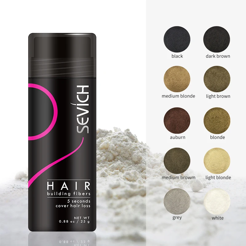 

1pcs 25g Keratin Hair Fiber + Applicator Hair Building Fiber Spray Pump Hair Extension Thinning Thickening Hair Growth