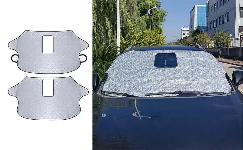 

Universal Car Window Snow Cover Snow Ice Protector Cover Windshield Snow Shield Snowproof AntiFrost Sunshade Protector For Truck
