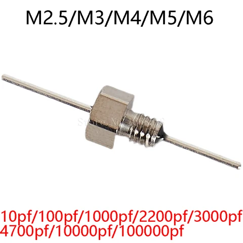 Конденсатор проходной алюминиевый 1000 пФ 100 В