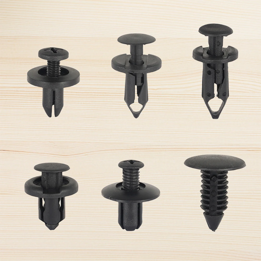 190 шт. клипсы для автомобильного брызговика 6 размеров пластиковые заклепки