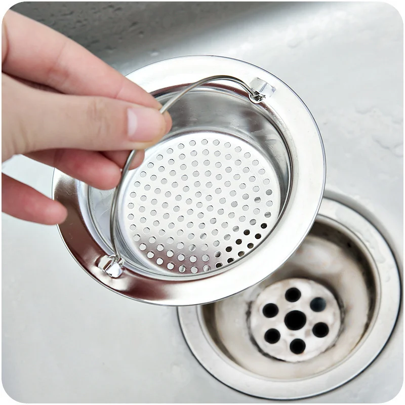 

Stainless Steel Bathroom Sink Strainer Home Floor Drain Leak Net Hair Catcher Stopper Shower Filter Trap Kitchen Food Slag Tools