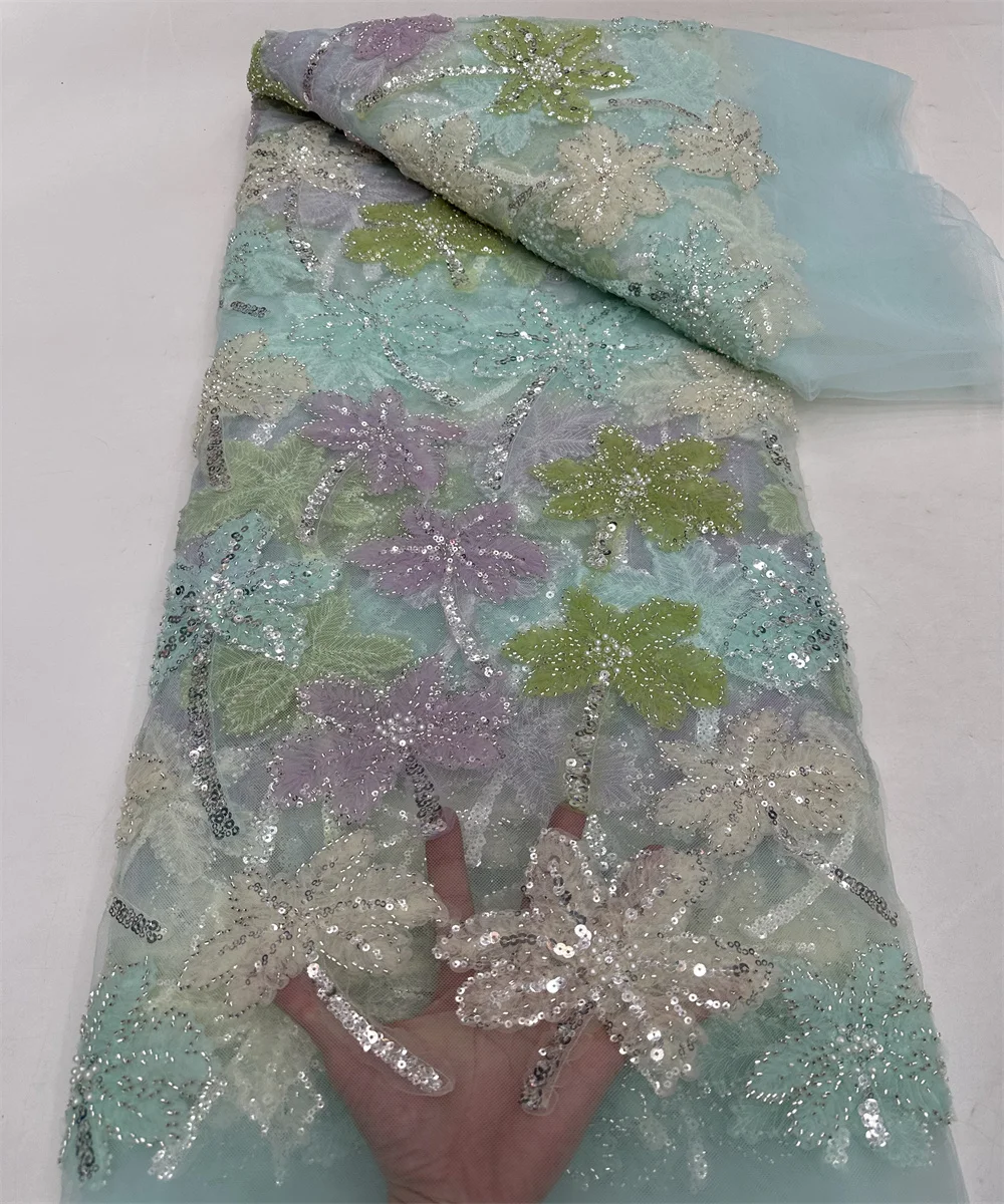 Французская цветочная кружевная ткань с последовательностью для свадьбы Дубай