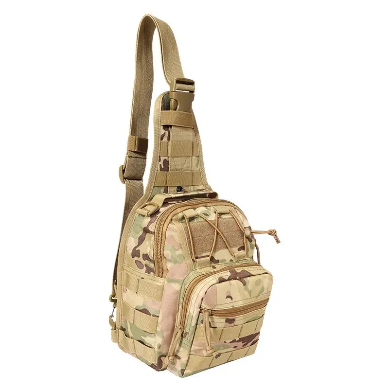 

KAFVNIE Molle Tactical Camping Bag Military Backppack Chest Sling Outdoor FIshing Rod Bags Men Sports Handbags Shoulder Bag