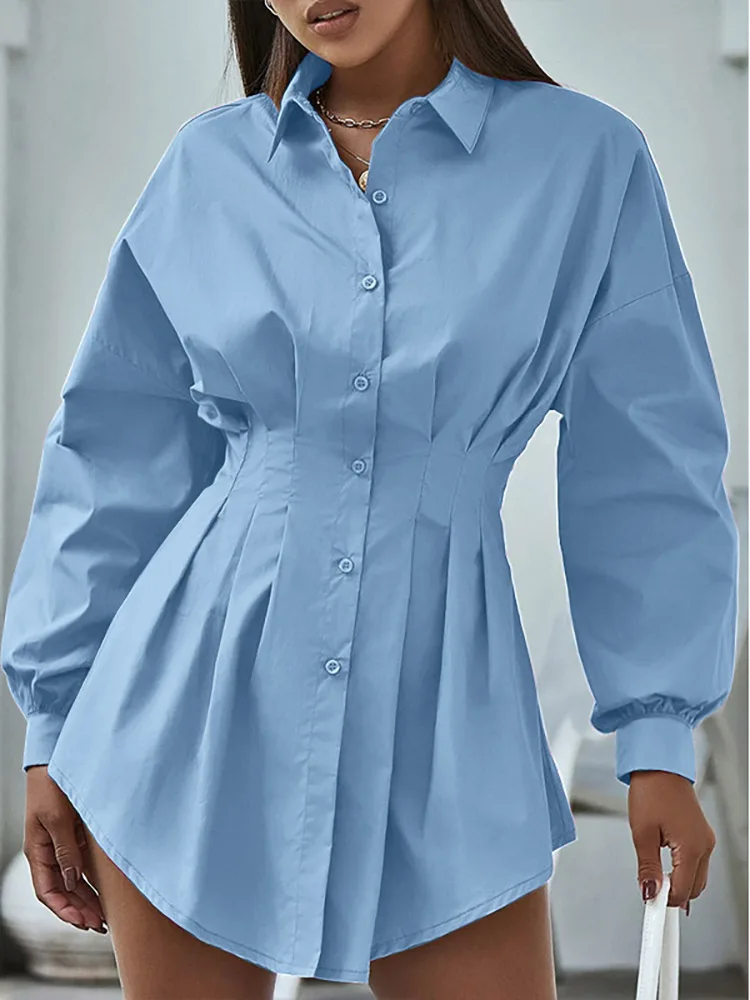 

Elegant Party Dress Women Shirt Dress 2022 ZANZEA Puff Sleeve Bohemian Holiday Spring Summer Sundress Casual A Line Vestido Robe