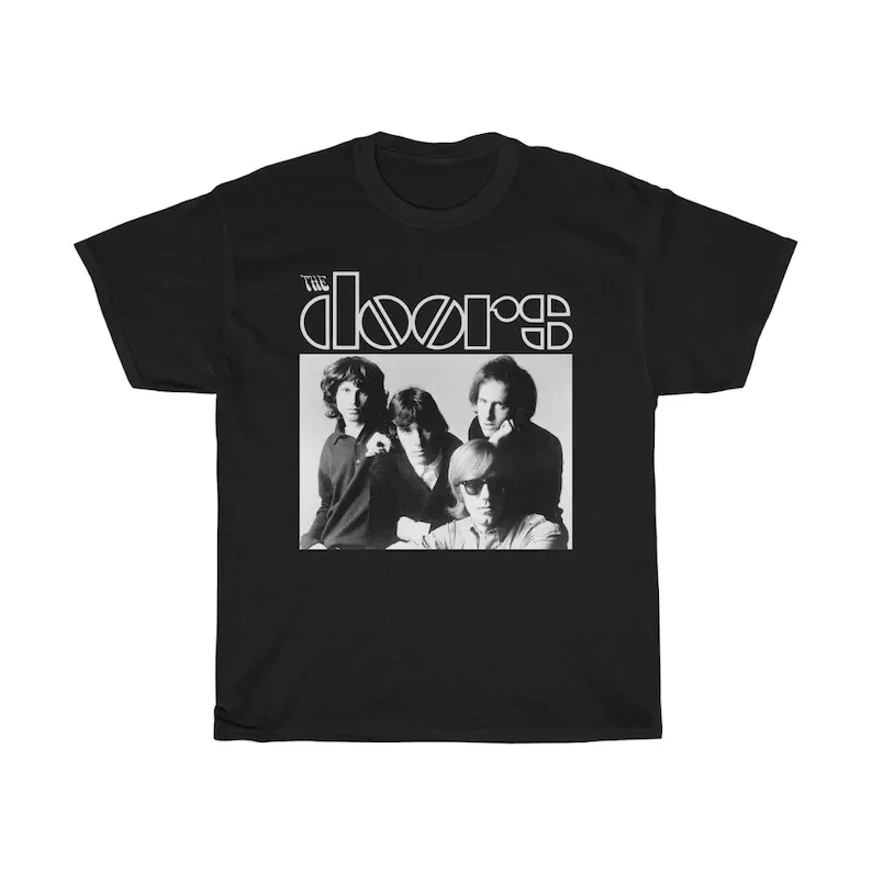 

THE DOORS Tee, Rock Band T-Shirt, Doors Logo Top