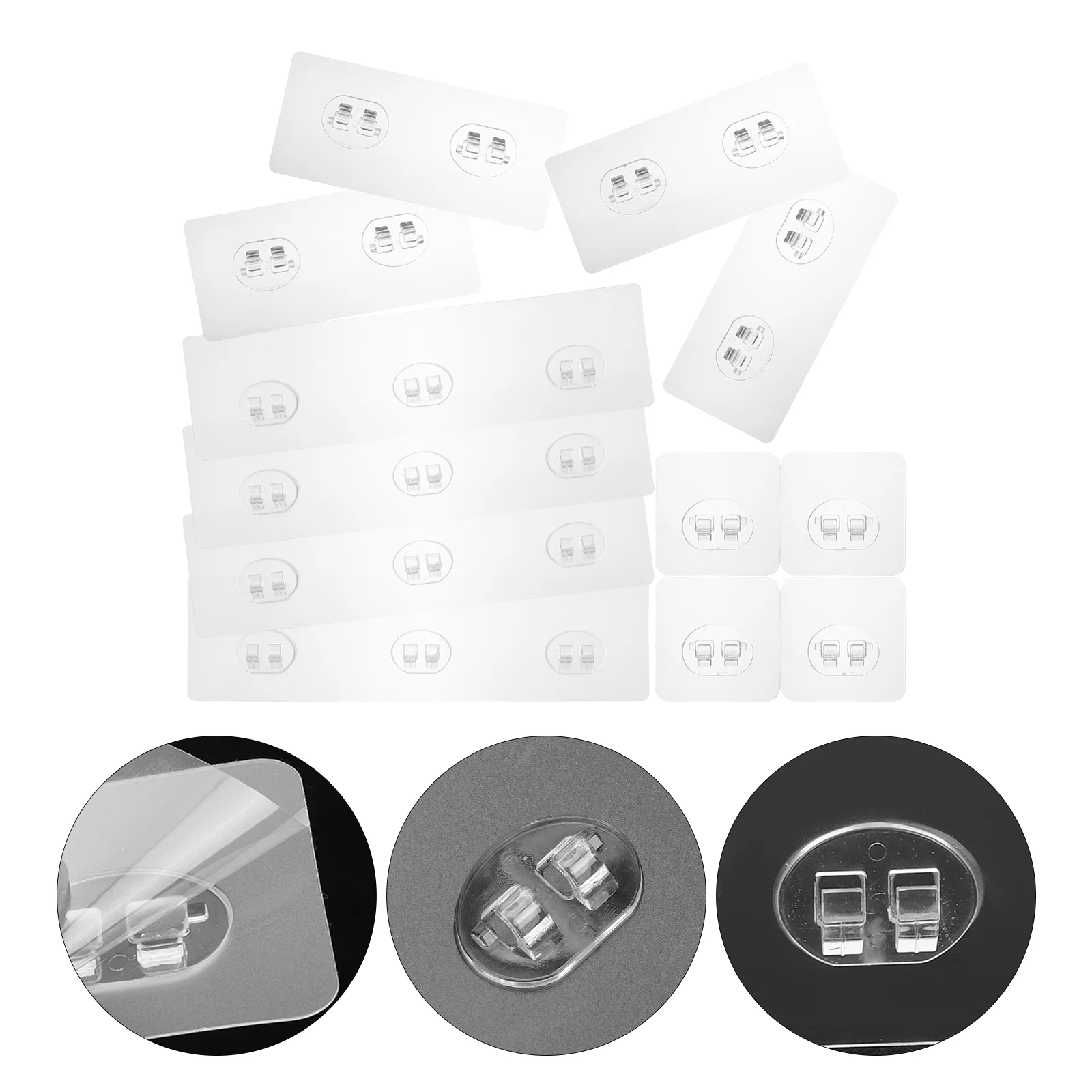 

12pcs Adhesive Wall Hooks Clear Hanging Hooks Sticky Hooks Wall Hanging Hooks