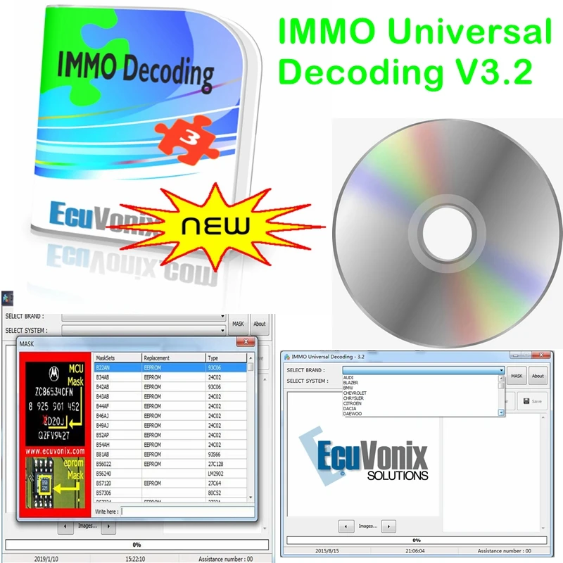 Immo universal decoding 3.2. Программа immo universal decoding v.3.2.