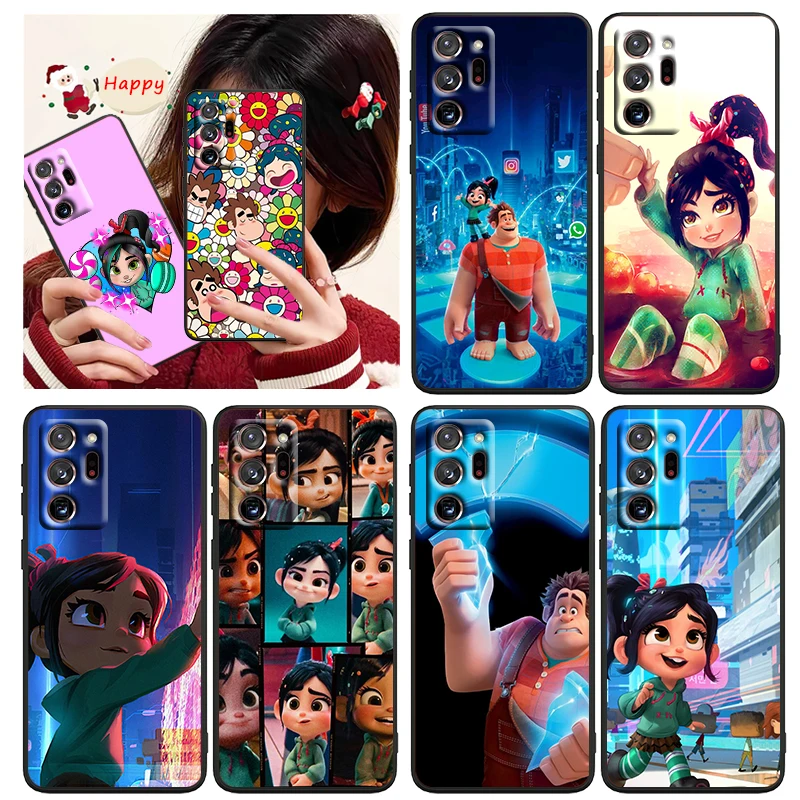 

Winthrop Wreck-It Ralph Phone Case Black For Samsung A73 A70 A20 A10 A8 A03 Note 20 10 9 Ultra Lite Plus F23 M52 M21 j7 j6