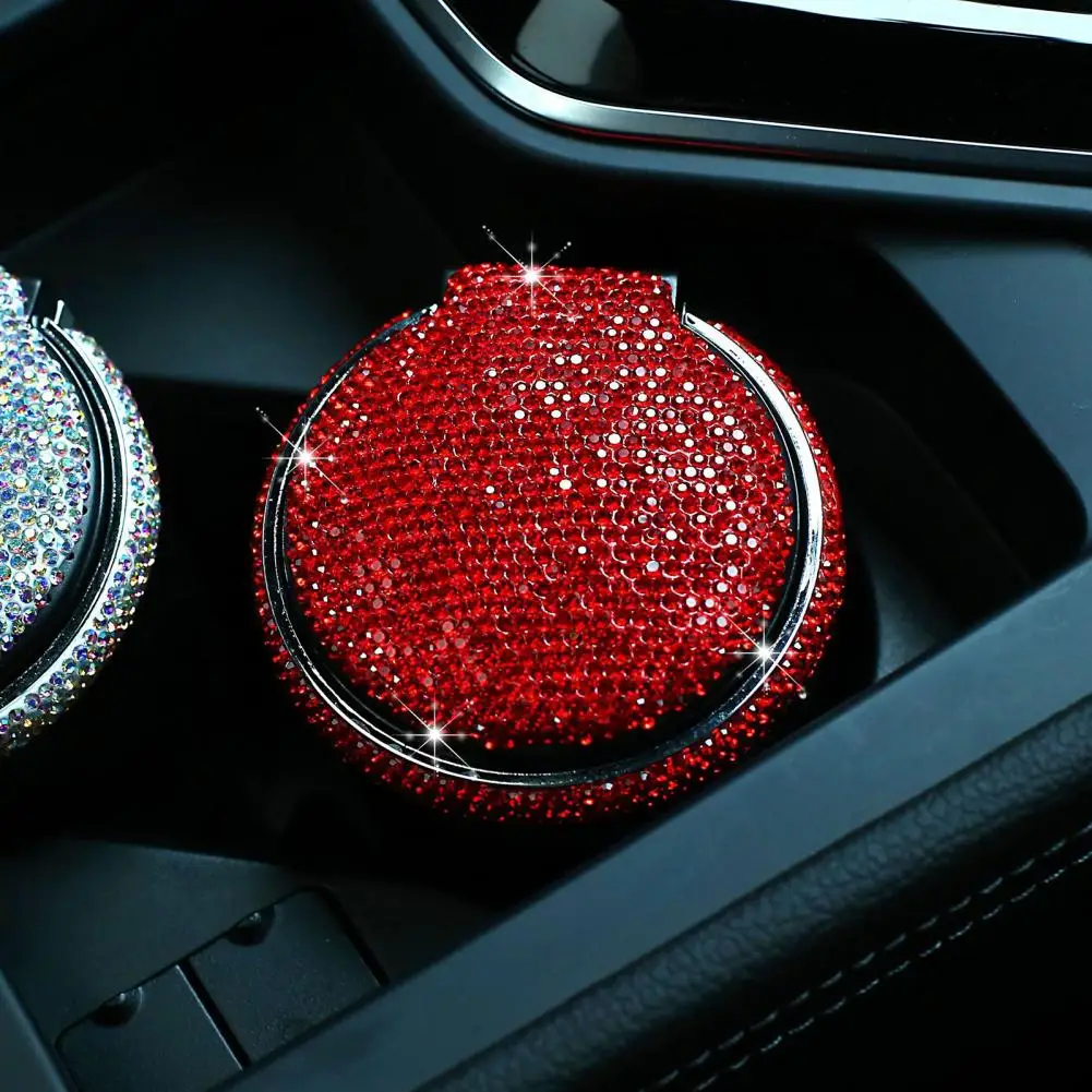 Auto Ashtray Sturdy LED Light Cigarette Ash Holder Cup Wide Application Good Sealing Car Ashtray